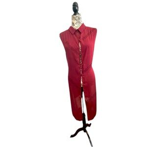 Burgundy tunic